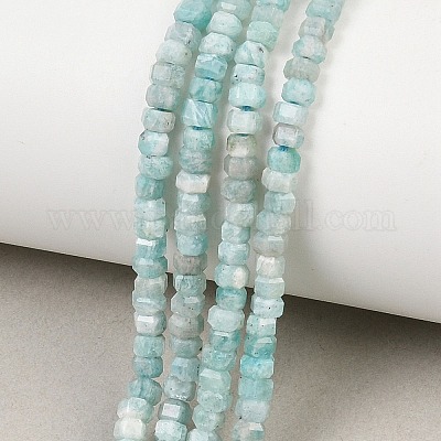 Природных амазонит бисер нитей&nbsp;G-G345-C20-2x4mm-1