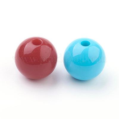 Perles acryliques rondes&nbsp;PAB708Y-1