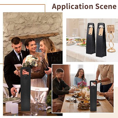 4 шт. сумки-тоуты из искусственной кожи для одной бутылки вина CON-CA0001-028B-1