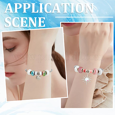 Изготовление 6шт латунного браслета в европейском стиле PPJ-SC0001-03-1