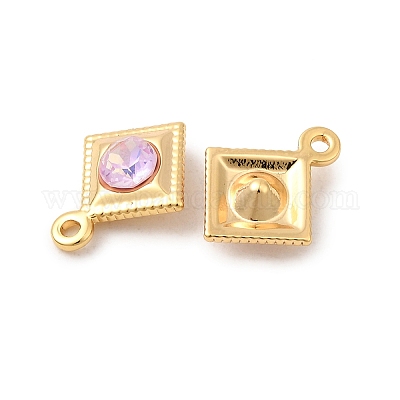 Латунь стекло амулеты KK-P340-08G-02-1