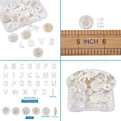 Бусины из натуральных пресноводных ракушек SHEL-TA0001-01-1