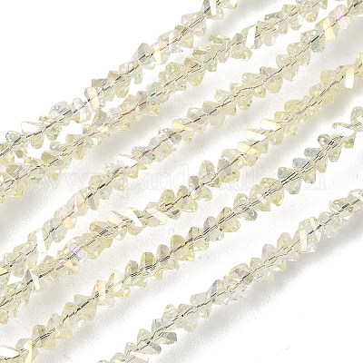 Гальванизируйте прозрачное стекло бисер нитей EGLA-P061-04C-AB17-1