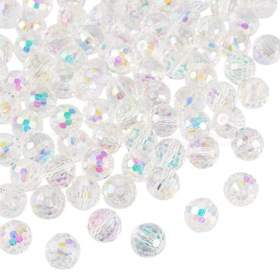 80 шт. стеклянные бусины с полурадужным покрытием EGLA-TA0013-04A-1