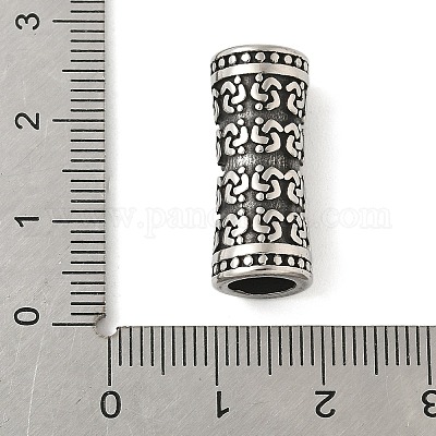 Трубчатые бусины из нержавеющей стали 304 STAS-Z147-12AS-02-1