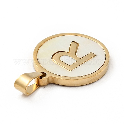 Вакуумное покрытие pvd нержавеющая сталь 304 с подвесками из белой ракушки STAS-G268-01R-G-1