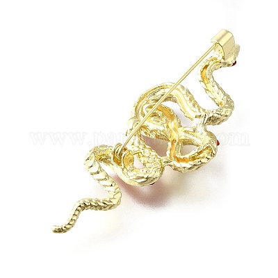 Броши со стразами в виде змеи aolly JEWB-V008-01LG-01-1