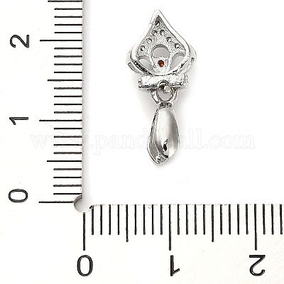 Латунные микро проложить кубического циркония прижимные поручительств KK-L229-068P-1