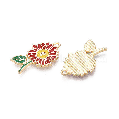 Подвески из эмали и сплава&nbsp;ENAM-T024-32M-G-1