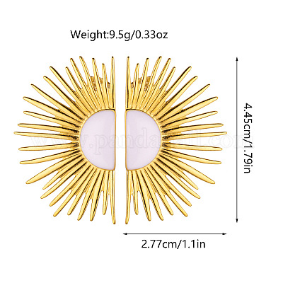 Серьги-гвоздики из нержавеющей стали 304 с эмалью FS-WG1F046-01-1