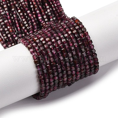 Гранат природный бисер нитей G-RM241221-K4-1