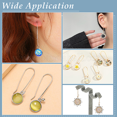 8 шт. 2 стиля 925 серьги-кольца из стерлингового серебра STER-ME0001-20-1