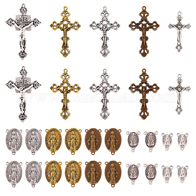 Подвески в тибетском стиле и компоненты люстры из сплава в тибетском стиле соединения TIBEP-TA0002-28-1