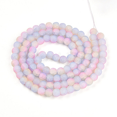 Стеклянные бусины кракле X1-GLAA-N009-8mm-04-1