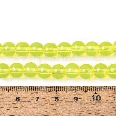 Выпечка окрашенные стеклянные бусины пряди DGLA-Q023-8mm-DB20-1