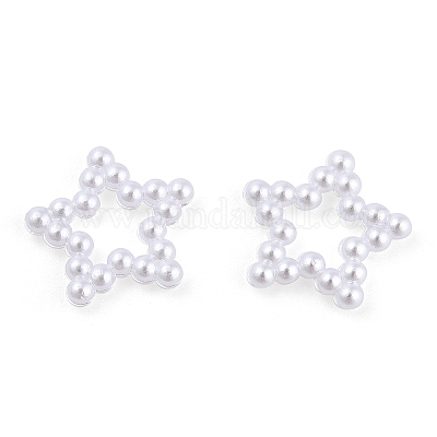 Кольца из искусственной жемчужины OACR-T015-02-14-1