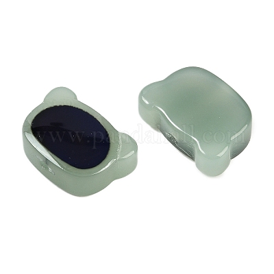 Двухцветные стеклянные бусины для настроения GLAA-Z007-09E-1