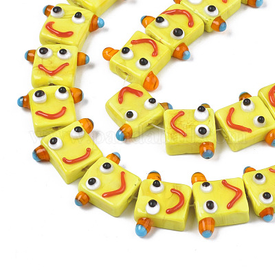 Бусины ручной работы ухабистой бисер нитей LAMP-N021-035D-1