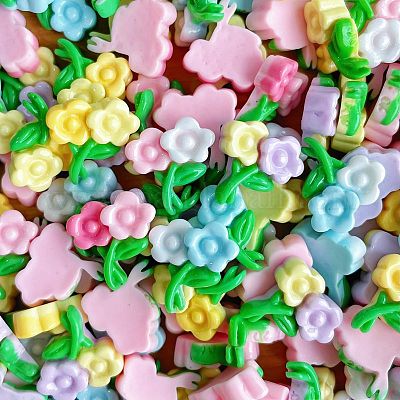 Непрозрачные кабошоны из смолы CRES-M037-05B-1