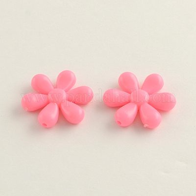 Wholesale Opaque Acrylic Flower Beads 