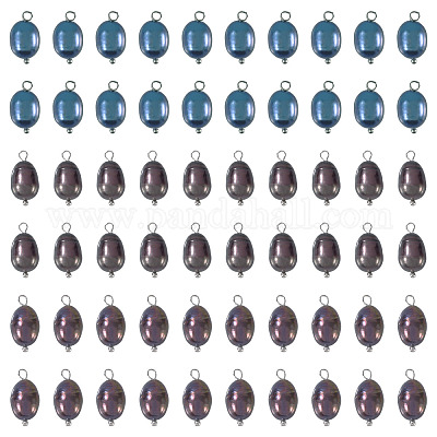 60 шт. 3 стиля окрашенных натуральных культивированных пресноводных жемчуга рисовые подвески PALLOY-CW00005-1