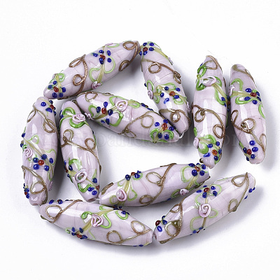 Ручной золотой песок бусины бисер нитей LAMP-T007-02B-1