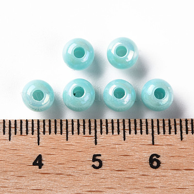 Непрозрачные акриловые бусины MACR-S370-D6mm-SS2107-1