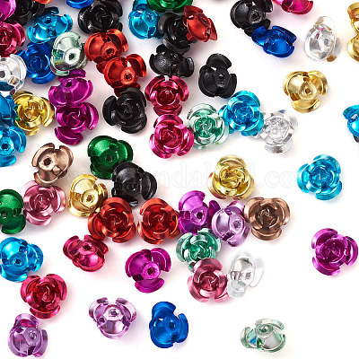 650 Stück Aluminium-Cabochons in 13 Farben&nbsp;MRMJ-FW0001-01B-1