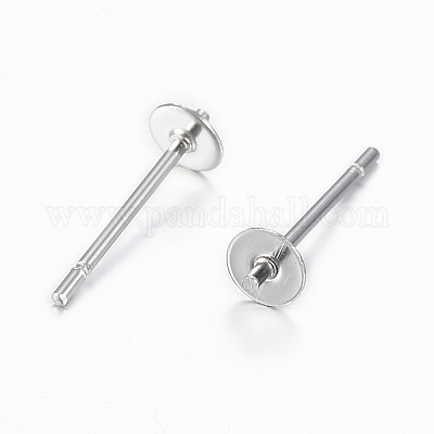 Фурнитура для сережек-гвоздиков из нержавеющей стали марки 304 STAS-K154-68P-1