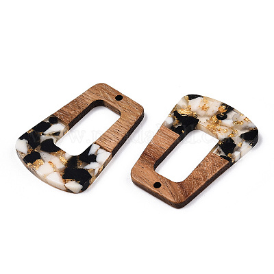 Подвески из прозрачной смолы и ореха RESI-TAC0017-72-AM-1