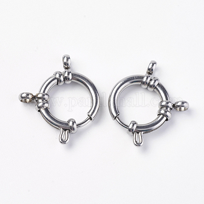 Застежки-кольца с пружиной из нержавеющей стали марки 304 STAS-O114-003A-P-1