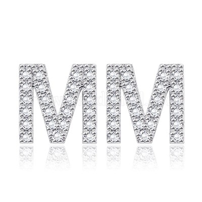 Латунь кубического циркония серьги стержня EJEW-BB35118-M-1