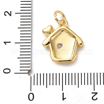 Латунные микро проложить кубического циркония подвески KK-I383-05G-02-1