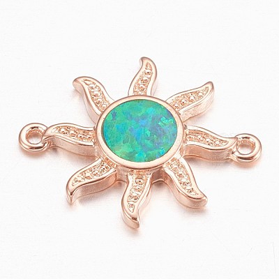 Соединители звеньев синтетического опала KK-K228-06-RG-1