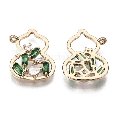 Латунные микро проложить кубического циркония подвески KK-R111-070-A01-1