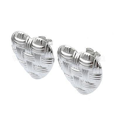 Серьги-гвоздики из нержавеющей стали 201 EJEW-K270-23P-1