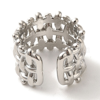 Стойки с покрытием латунные кольца манжеты RJEW-H228-20P-1