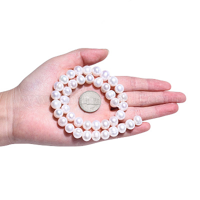 Нити из натурального культивированного пресноводного жемчуга PEAR-S001-9-10mm-3-1