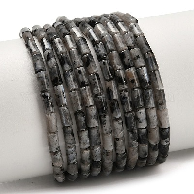 Натуральные нити бус из ларвикита G-P600-B08-01-1