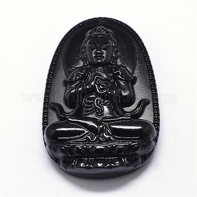 Подвески из натурального обсидиана&nbsp;G-A169-026E-1