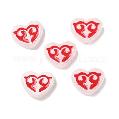 Окрашенные и запеченные стеклянные бусины LAMP-D004-02G-1