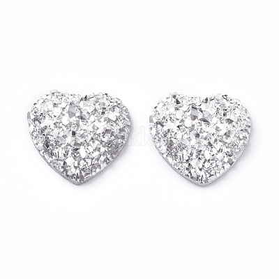 Блестящие кабошоны из смолы друз RESI-WH0008-30P-1