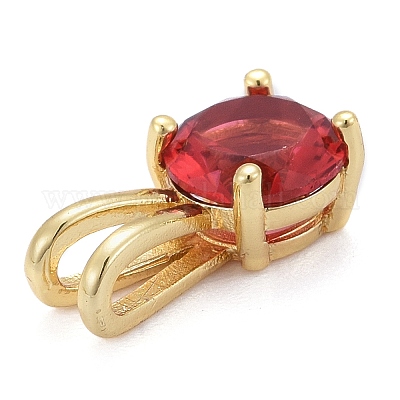 Латунные микро проложить кубического циркония подвески X-KK-P192-04-G02-1