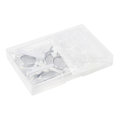 9 шт. подвеска-крест в тибетском стиле из сплава с кабошонами DIY-FS0009-48-1