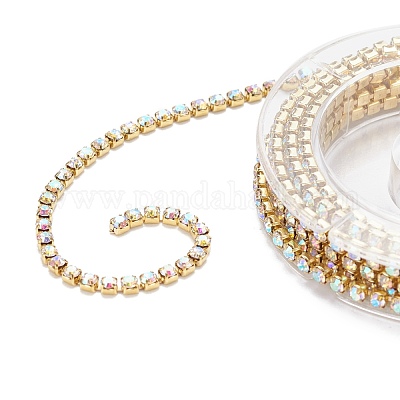 2 цвет кристалл и кристалл ab цепочки для чашек со стразами CHC-FS0001-01-1