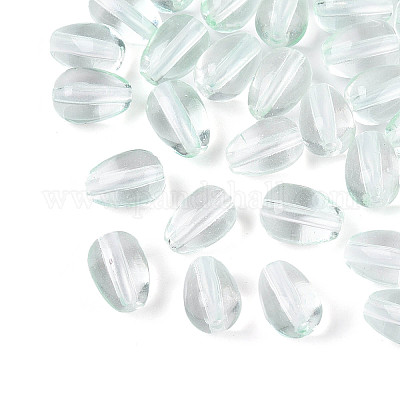 Выпечка расписные прозрачные стеклянные бусины DGLA-N014-10I-1