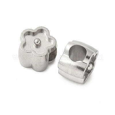 Европейские бусины из нержавеющей стали 304 STAS-D307-04A-P-1