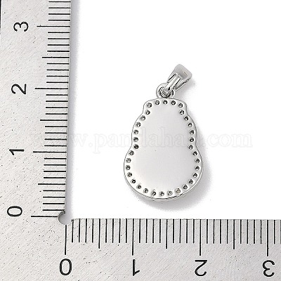 Латунь с подвесками из ракушек и кубического циркония KK-Q030-07P-1