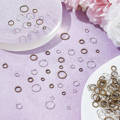 240 шт. 12 стиля открытых соединительных колец KK-LP0001-35-1