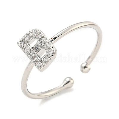 Латунные открытые манжеты для женщин RJEW-F162-02P-B-1